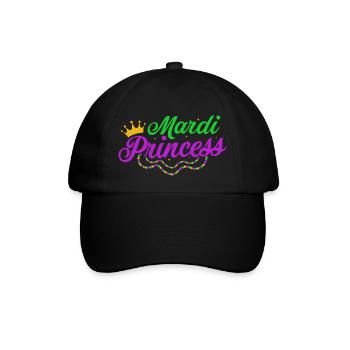 Mardi Princess Parade BeadsParty - Baseballkappe - Schwarz/Schwarz - Vorne