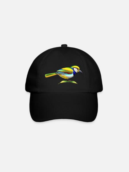 Schöner Vogel - Baseballkappe - Schwarz/Schwarz