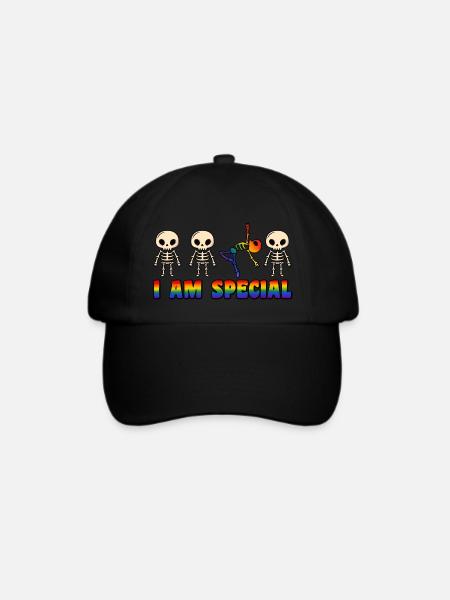 I am Special LGBT Pride Month - Baseballkappe - Schwarz/Schwarz