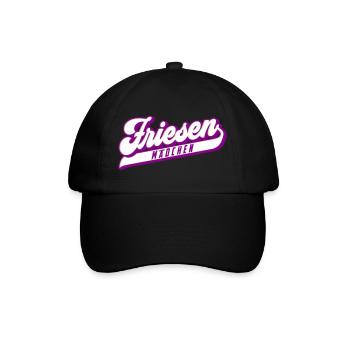 Friesen Mädchen | Farben änderbar - Baseballkappe - Schwarz/Schwarz - Vorne