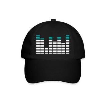 Music Energy Equalizer Beat - Baseballkappe - Schwarz/Schwarz - Vorne