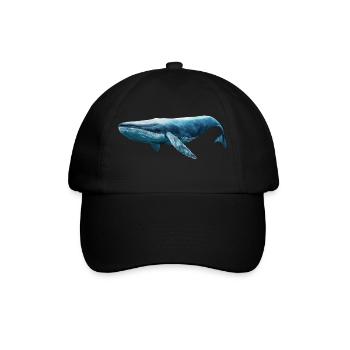 Blauwal - Baseballkappe - Schwarz/Schwarz - Vorne