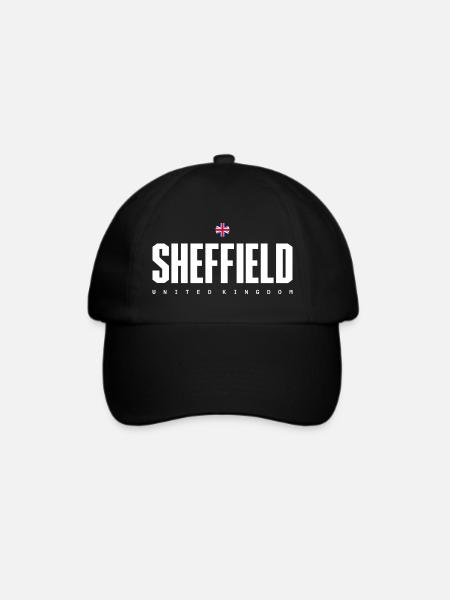 Sheffield - Baseballkappe - Schwarz/Schwarz