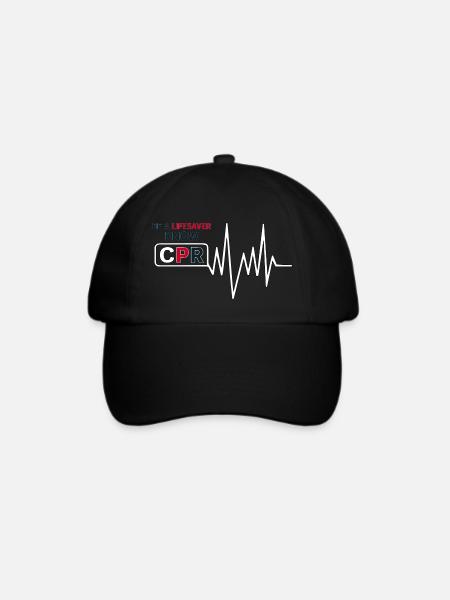 SEIEN SIE EIN LEBENSRETTER - Baseballkappe - Schwarz/Schwarz