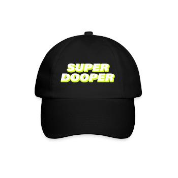 SUPER DOOPER - Baseballkappe - Schwarz/Schwarz - Vorne