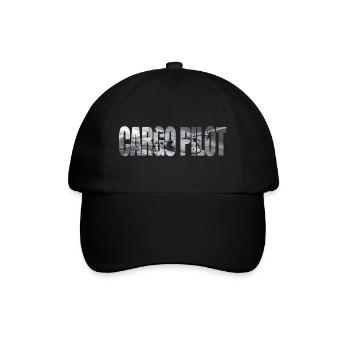 Cargo pilot C-130 - Baseballkappe - Schwarz/Schwarz - Vorne