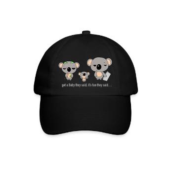 Baby They Said - Baseballkappe - Schwarz/Schwarz - Vorne