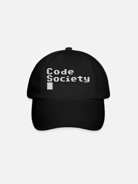 Code Society - Baseballkappe - Schwarz/Schwarz