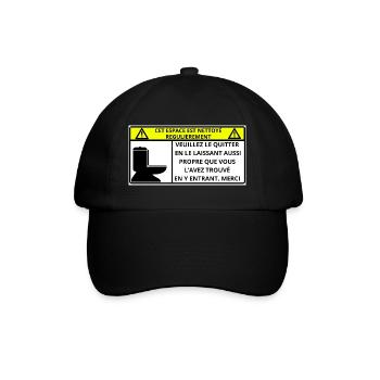Raum - Baseballkappe - Schwarz/Schwarz - Vorne