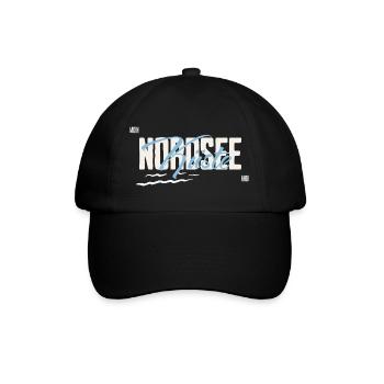 Nordsee - Küste - Baseballkappe - Schwarz/Schwarz - Vorne