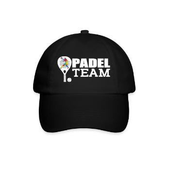 Padel - Baseballkappe - Schwarz/Schwarz - Vorne