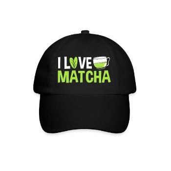 Matcha - Baseballkappe - Schwarz/Schwarz - Vorne