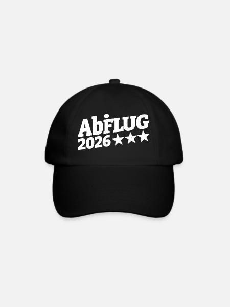 Abi Abflug 2026 Sternenpfad | Durchstarten - Baseballkappe - Schwarz/Schwarz