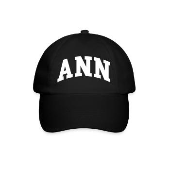 Ann - Baseballkappe - Schwarz/Schwarz - Vorne