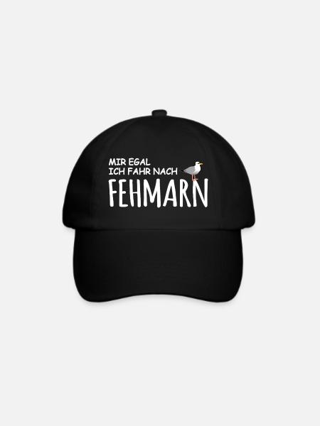Fehmarn Liebe - Baseballkappe - Schwarz/Schwarz