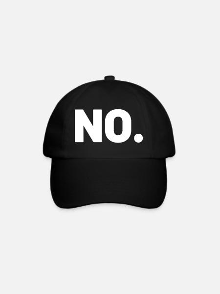 NEIN. - Baseballkappe - Schwarz/Schwarz