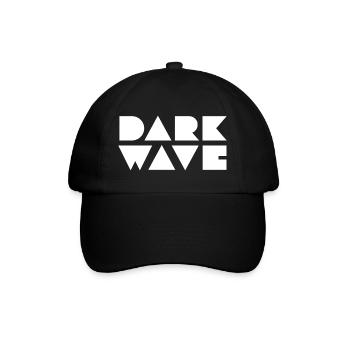 Dark Wave Geometric Logo - Baseballkappe - Schwarz/Schwarz - Vorne