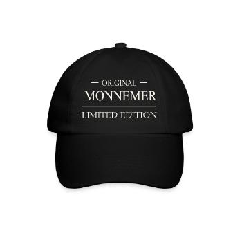 Original Monnemer Limited Edition Mannheim Spruch - Baseballkappe - Schwarz/Schwarz - Vorne