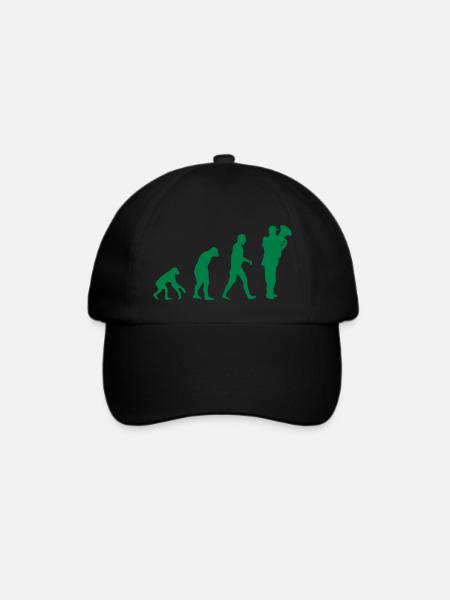 tuba evolution - Baseballkappe - Schwarz/Schwarz