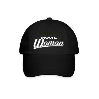 tapfere Frau - Baseballkappe - Schwarz/Schwarz - Vorne