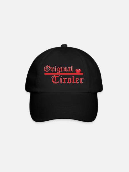 Original Tiroler - Baseballkappe - Schwarz/Schwarz