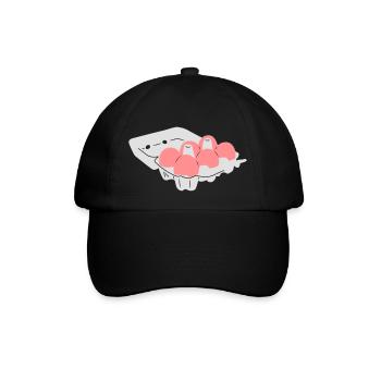 eier - Baseballkappe - Schwarz/Schwarz - Vorne