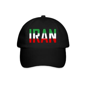 Iran Persien - Baseballkappe - Schwarz/Schwarz - Vorne