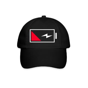 Batterie - Baseballkappe - Schwarz/Schwarz - Vorne