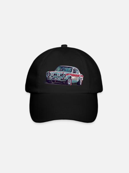 Escort Rallye - Baseballkappe - Schwarz/Schwarz