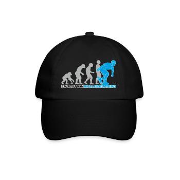 evolution rollerblading, Inline Skates, skaten - Baseballkappe - Schwarz/Schwarz - Vorne