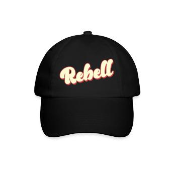 rebel dieb rowdy rebell bandit hustler gang crime - Baseballkappe - Schwarz/Schwarz - Vorne