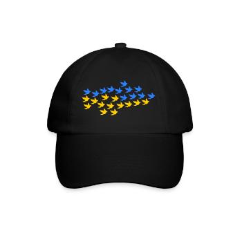 Ukraine - Baseballkappe - Schwarz/Schwarz - Vorne