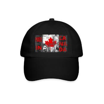 Hergestellt in Kanada - Baseballkappe - Schwarz/Schwarz - Vorne