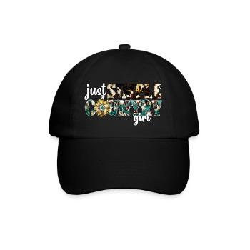Country Musik ländlich Landei Countrymusiker Mom - Baseballkappe - Schwarz/Schwarz - Vorne