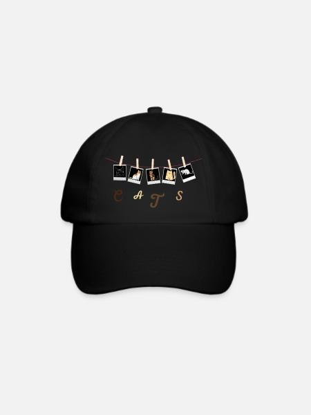 Cats - Baseballkappe - Schwarz/Schwarz