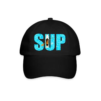 SUP Paddleboarding - Baseballkappe - Schwarz/Schwarz - Vorne