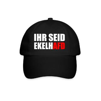 Ihr seid ekelhafd - Baseballkappe - Schwarz/Schwarz - Vorne