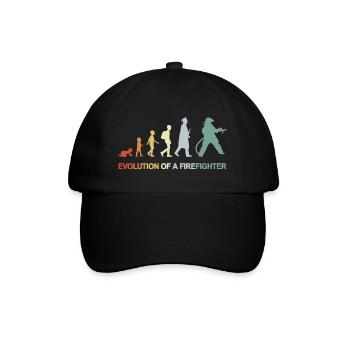 Feuerwehrmann Evolution - Baseballkappe - Schwarz/Schwarz - Vorne