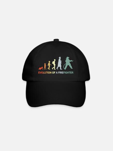 Feuerwehrmann Evolution - Baseballkappe - Schwarz/Schwarz