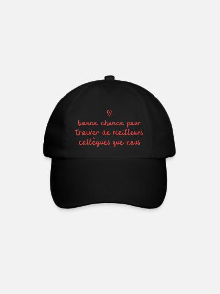 Mann Humor Kollege Abreise Geschenk - Baseballkappe - Schwarz/Schwarz