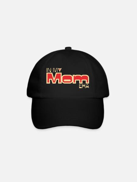 In My Mom Era – Nostalgisches Mama-Design - Baseballkappe - Schwarz/Schwarz