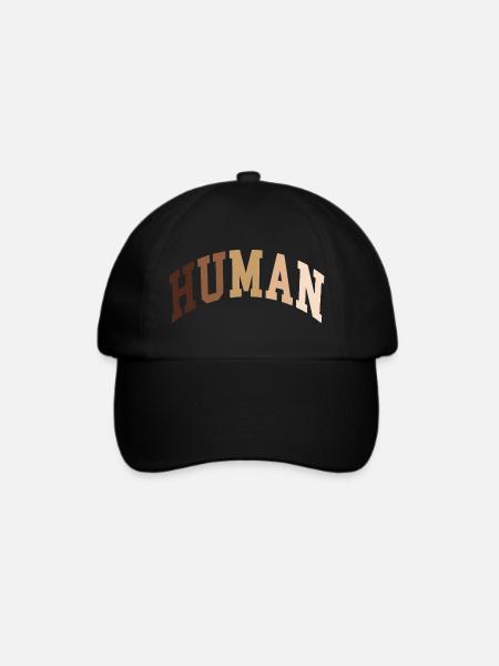 Human Mensch Afrikaner - Baseballkappe - Schwarz/Schwarz