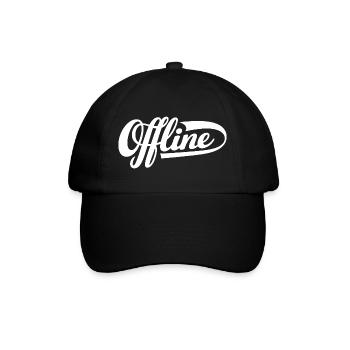 Offline Statement - Baseballkappe - Schwarz/Schwarz - Vorne