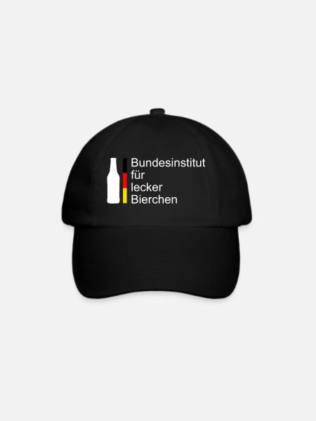 Bundesinstitut für Lecker Bierchen - Baseballkappe - Schwarz/Schwarz