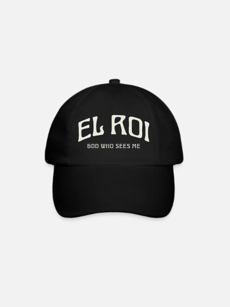 EL ROI Gott, der mich sieht. - Baseballkappe - Schwarz/Schwarz