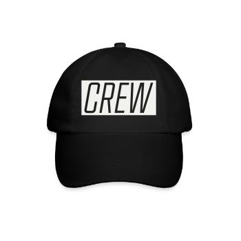 Crew  - Baseballkappe - Schwarz/Schwarz - Vorne