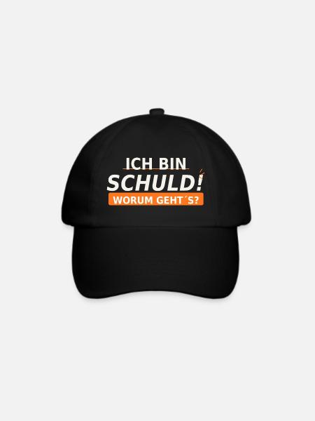 Ich bin schuld Worum geht’s? - Baseballkappe - Schwarz/Schwarz