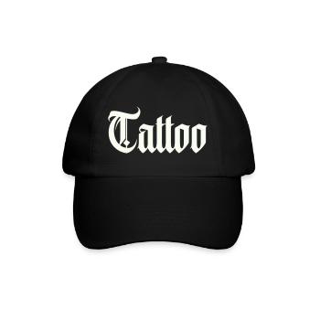 tattoo - Baseballkappe - Schwarz/Schwarz - Vorne