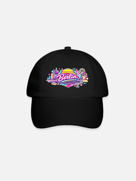 Berlin - Baseballkappe - Schwarz/Schwarz