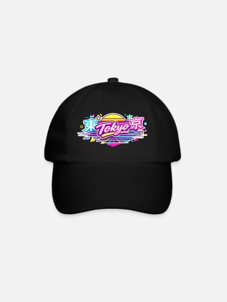 Tokyo Neon - Baseballkappe - Schwarz/Schwarz